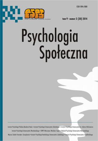 Psychologia Społeczna nr 3(30)/2014 - Beata Mirucka, Urszula Bielecka: Intrapsychiczne i interpersonalne funkcje relacji człowieka ze zwierzęciem towarzyszącym