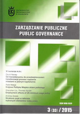 Zarządzanie Publiczne nr 3(33)2015 - Rafał Matyja: Krajowa Polityka Miejska okiem politologa