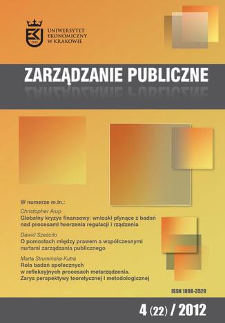 Zarządzanie Publiczne nr 4(22)/2012 - Christopher Arup: Globalny kryzys finansowy: wnioski płynące z badań nad procesami tworzenia regulacji i rządzenia