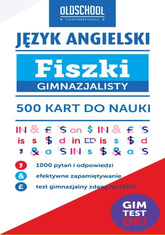Język angielski. Fiszki gimnazjalisty. 500 kart do nauki 