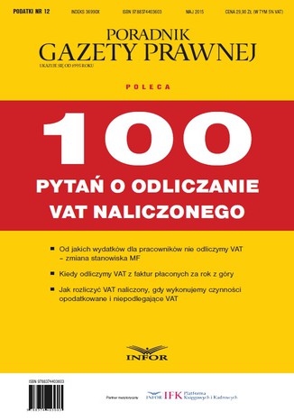 100 pytań o odliczanie VAT naliczonego