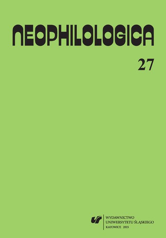 \"Neophilologica\" 2015. Vol. 27: La perception en langue et en discours
