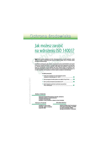 Jak możesz zarobić na wdrożeniu ISO 14001? 