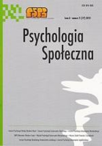 Psychologia Społeczna nr 2(17)/2011