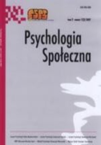 Psychologia Społeczna nr 2(2)/2006