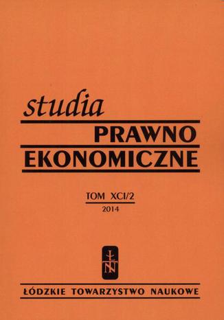 Studia Prawno-Ekonomiczne t. 91/2 2014